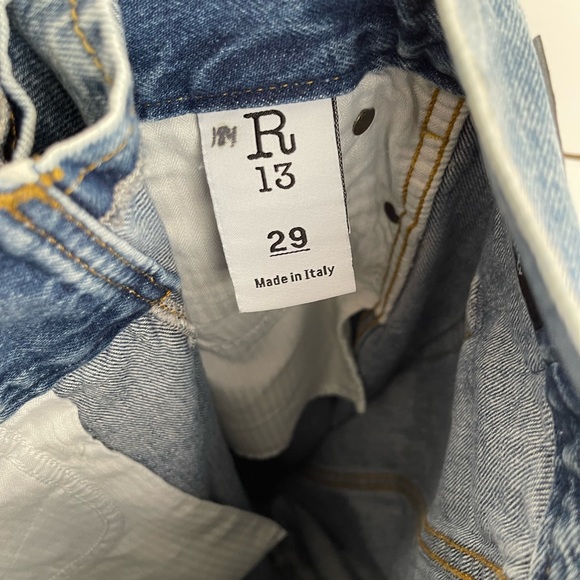 R13 Staley Cross Over Jeans Size 29 - Picture 6 of 8